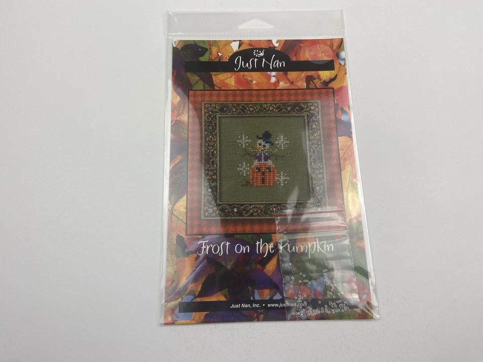 Just Nan Frost On The Pumpkin Counted Cross Stitch Pattern - Image 1 of 4