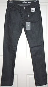 Nuevo con etiquetas Pantalones de mezclilla Diseñadores 7 PARA TODA LA HUMANIDAD Grises Talla 10 - Imagen 1 de 2