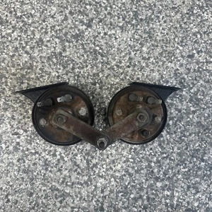 87-96 Jaguar XJS 5.3L Coupe High Low Tone Horn Sound Signal w/ Bracket OEM - Foto 1 di 4