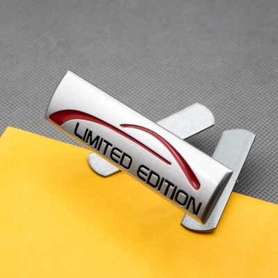 New Matte Silver Metal LIMITED EDITION Grille Car Emblem Sport SUV Grill Badge - Imagem 1 de 4