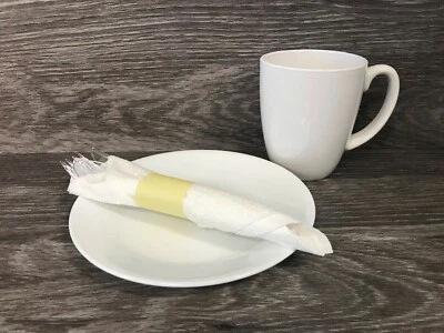 Rasie® 4.25 x 1.5 Cream Napkin Bands (500) Self Adhesive Ships Free($0.016/pc) - Bild 1 von 4