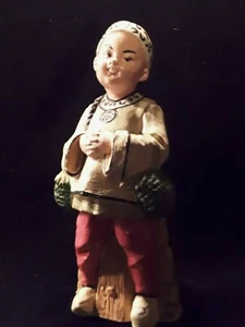 Antique Asian hand-painted figure - Picture 1 of 10