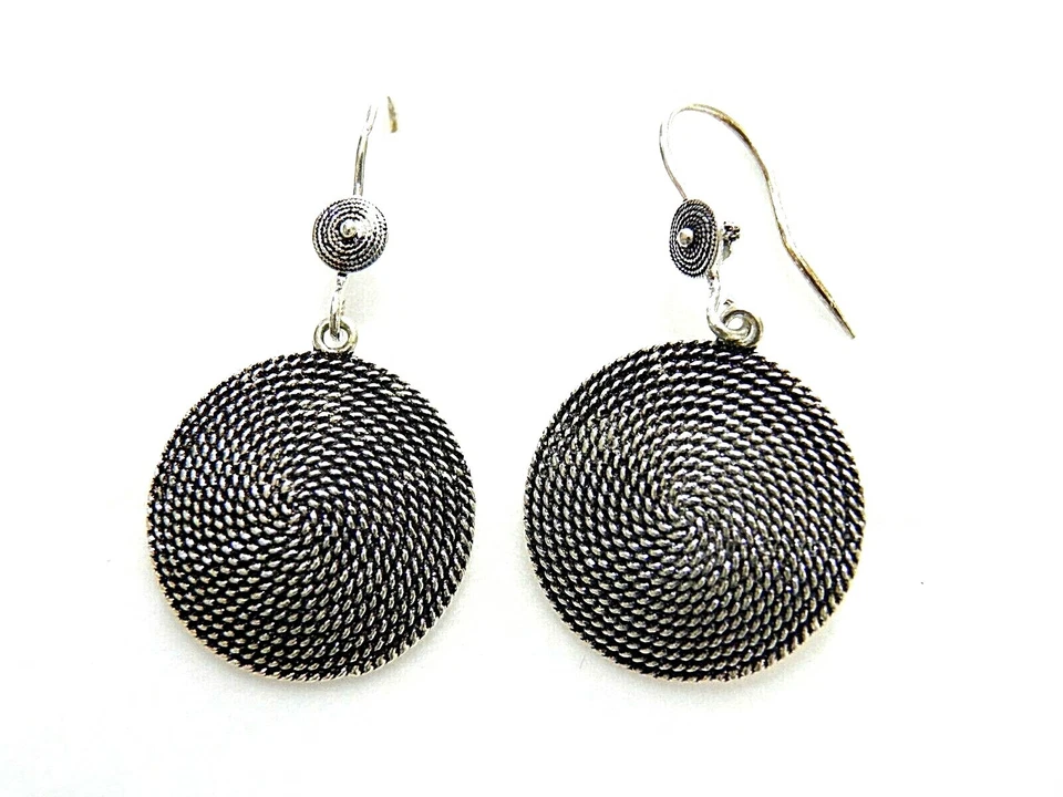 ORECCHINI CORBULA  FILIGRANA SARDA ARGENTO GIOIELLI SARDI DONNA GRANDI cestino - Immagine 1 di 1