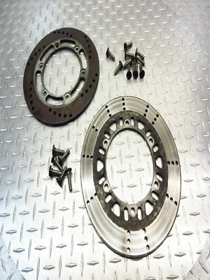 83-84 Kawasaki GPZ 750 ZX750A ZX750 1984 rotor de freno de disco trasero delantero recto Foto 1 de 4