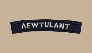 US Navy Airborne Early Warning Training Unit Atlantic AEWTULANT UIM Rocker Tab - Foto 1 di 1
