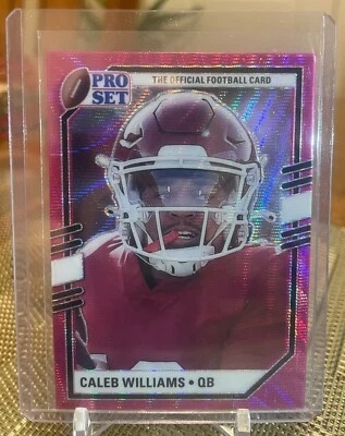 2022 Caleb Williams "Pink Wave" Portrait - Leaf Pro Set Draft #PSP-CW1 - Image 1 of 2