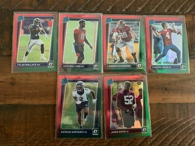 2021 Panini Donruss Optic Rated Rookies Holo, Red & Green - YOU PICK!! - Image 1 of 4