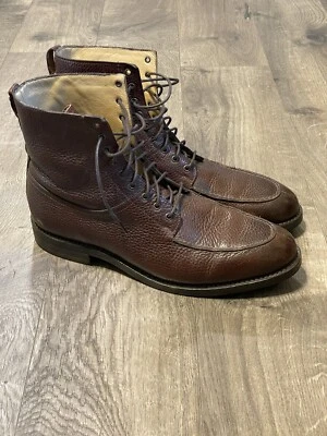 BROOKS BROTHERS 346 Goodyear Welted Lace Up Brogue Boots Men’s Size 9.5D $698 - Image 1 of 4