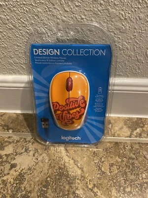 Logitech M317 Design Collection Wireless Optical Mouse Nano Positive Vibes New - Image 1 of 2