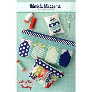 Thimble Blossoms RAINY DAY SEWING Bags and Pincushion Pattern - Picture 1 of 2