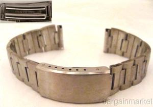 18 mm Edelstahl Herren Faltschließe Uhrenarmband - Bild 1 von 1