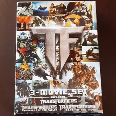 The Transformers 3 movies collection DVD set Revenge of Fallen Dark of Moon film - Image 1 of 4