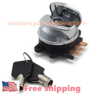 For Harley Davidson Ignition Switch Keys FXD DYNA SUPER GLIDE 08-2010 71313-96A - Image 1 of 4