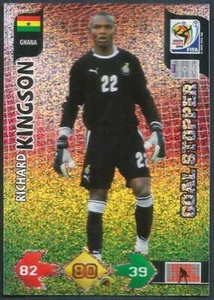 PANINI WORLD CUP SOUTH AFRICA 2010-GHANA-GOAL STOPPER-RICHARD KINGSON-FOIL - Picture 1 of 1