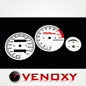 Honda CBR 900 RR 919 SC33 1996-1997 KM/H Aftermarket White Gauge Faces - Picture 1 of 1