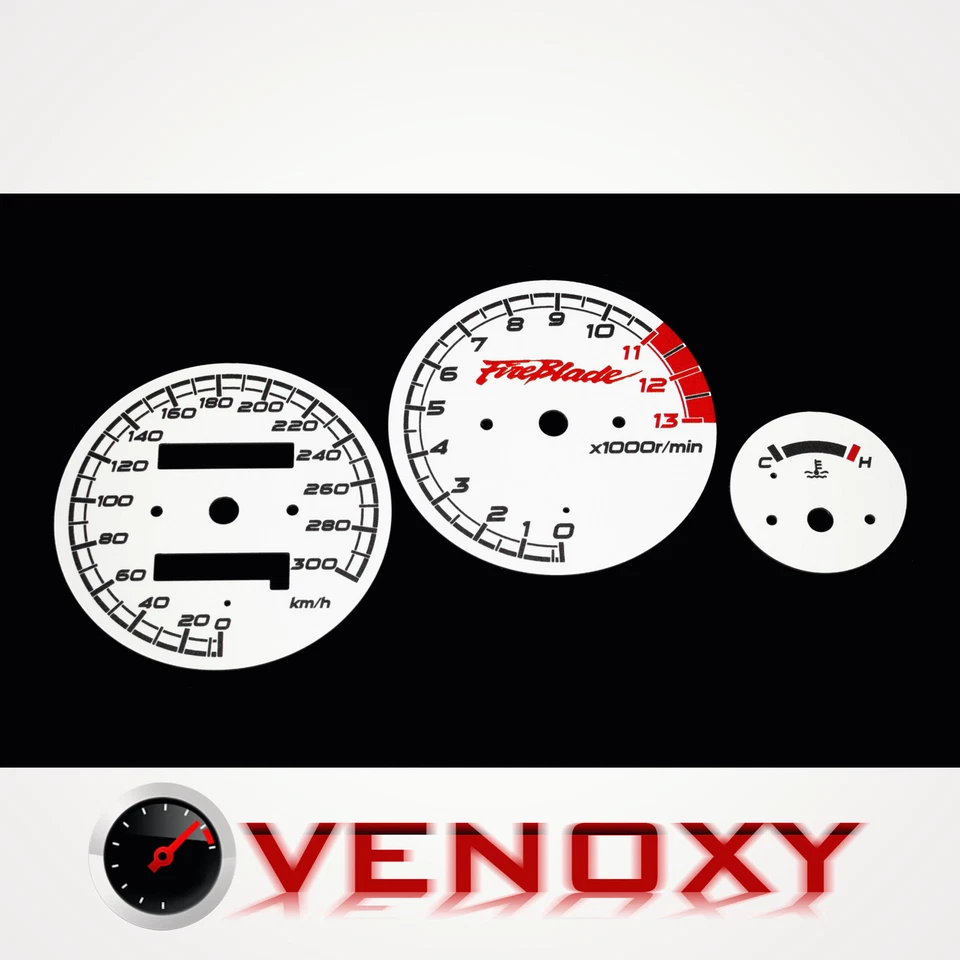 Honda CBR 900 RR 919 SC33 1996-1997 KM/H mercado de accesorios caras calibre blanco Foto 1 de 1