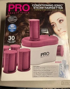 Pro Beauty Tools Conditioning Ionic Steam Hairsetter, 30 Rollers New Open Box - Picture 1 of 3