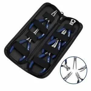 5tlg Mini Zangen Set Basteln Schmuck Angeln Zange Spitzschneider Nadel - Bild 1 von 3