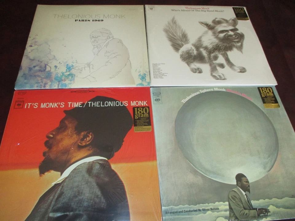 THELONIOUS MONK 4 LIMITED 180 GRAM LPS MONK'S TIME BLUES BIG BAND MONK IN PARIS - Image 1 of 1