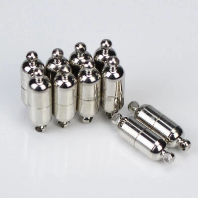 10Pcs Strong Magnetic Clasps Necklace Bracelet Connectors for Diy Jewelry - Image 1 of 4