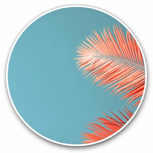 2 x Vinyl Stickers 30cm - Red Tropical Leaf Surf Fun Cool Gift #2052 - Afbeelding 1 van 9