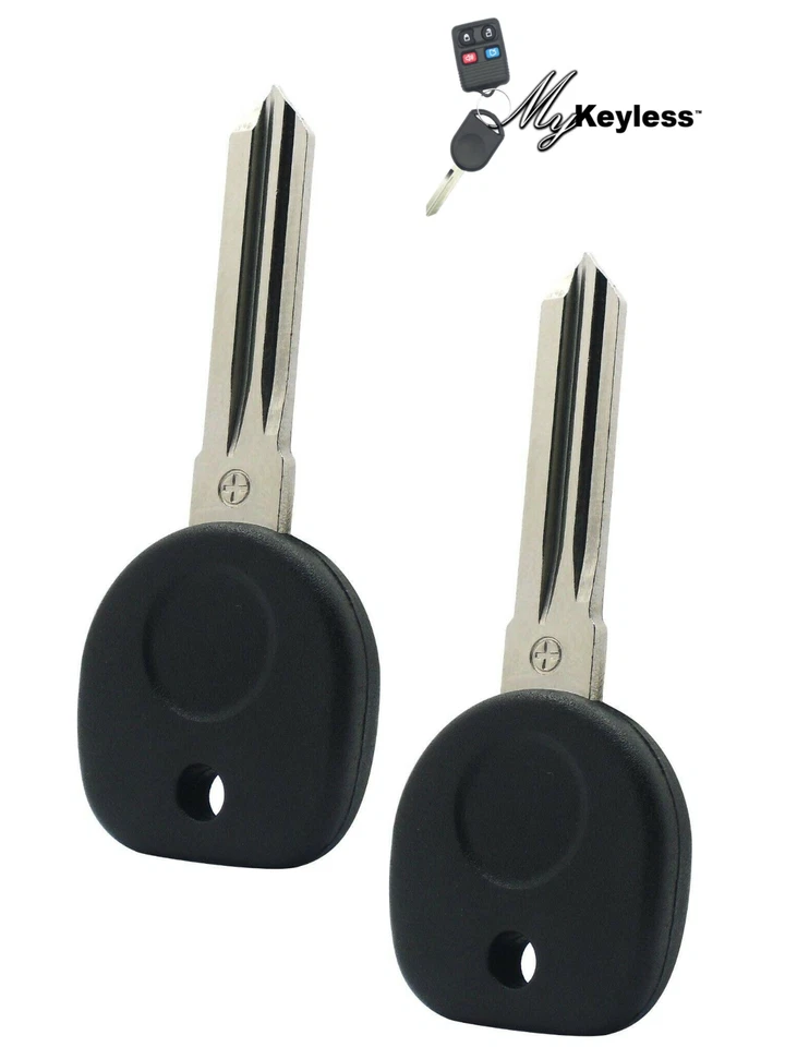 Nuevo par de llaves de encendido con chip transpondedor Chevrolet Cadillac Buick sin cortar B111-PT Foto 1 de 1