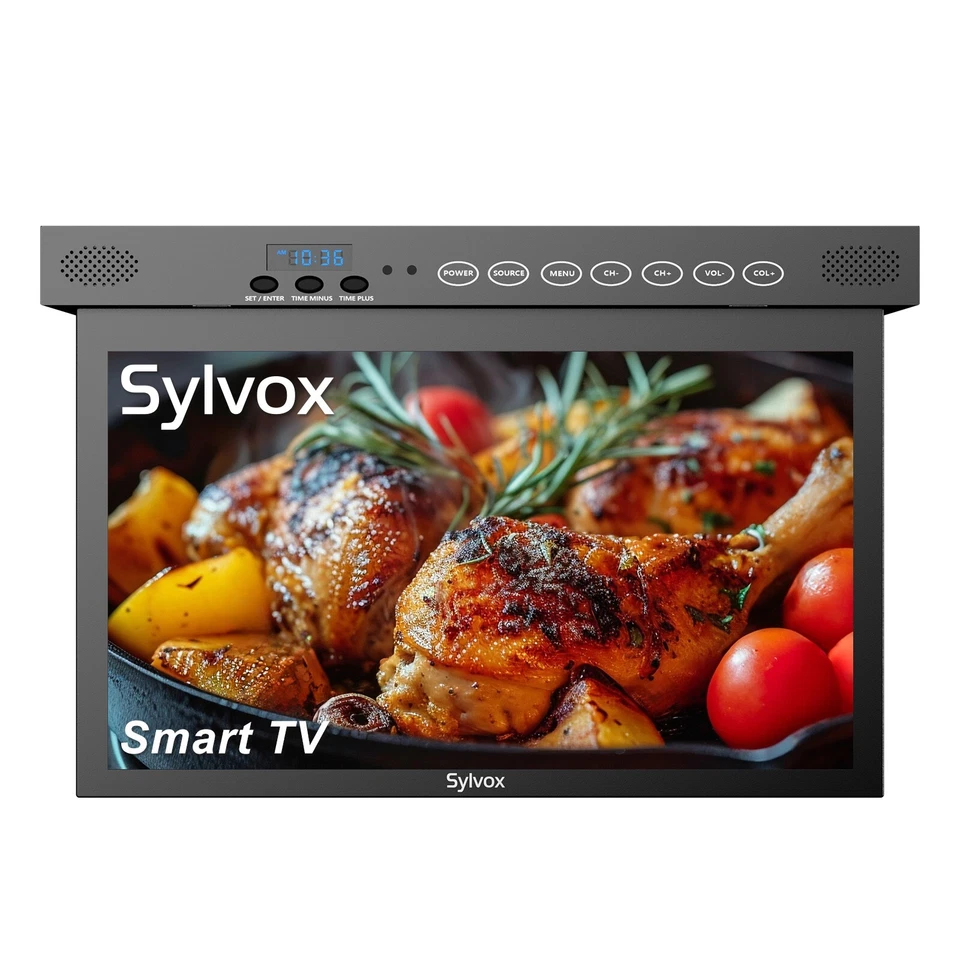 Sylvox 15.6 inch Under Cabinet TV 1080P Kitchen TV Built-in App Smart RV TV - Image 1 of 4