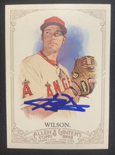 C. J. Wilson Los Angeles Angels Signed Auto 2012 Topps Allen & Ginter Card #107