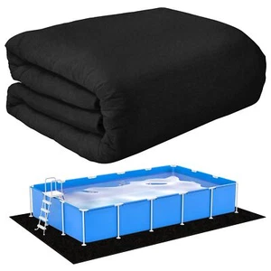 11 x 7.5ft Rectangular Pool Liner Pad for Above Ground Swimming PoolsHeavy Du... - Picture 1 of 7