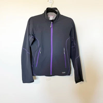 Rab sawtooth softshell jacket women’s small gray purple  - Image 1 of 4