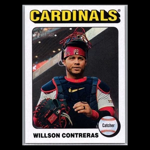 2024 Topps Heritage High Number - #520 Willson Contreras White Border Cardinals - Picture 1 of 2