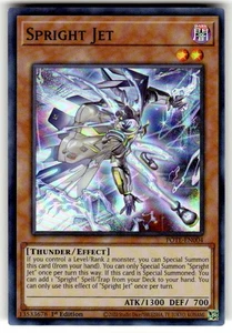 Yugioh Spright Jet POTE-EN004 Super Rare 1st Edition NM - Picture 1 of 2