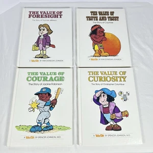 Value Tales Series Book Lot of 4 by Ann & Spencer Johnson Hardcovers Schooling - Bild 1 von 8