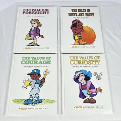 Value Tales Series Book Lot of 4 by Ann & Spencer Johnson Hardcovers Schooling - Image 1 of 4