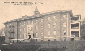 # K2351 COUNCIL BLUFFS, IA.    POSTAL, HOSPITAL CONMEMORATIVO EDMUNDSON - Imagen 1 de 2