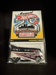 2011 Hot Wheels 25th Collectors Convention Volkswagen Drag Bus #92/3500 LOW # - Picture 1 of 2