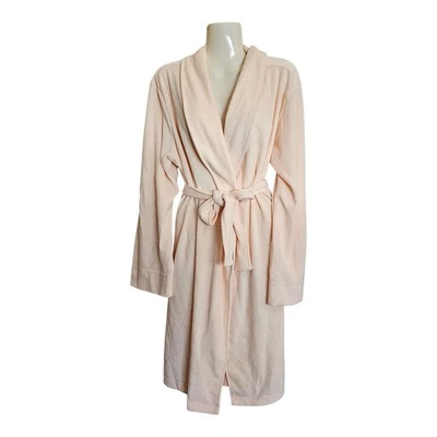 Bata de baño Gilligan & O'Malley rosa melocotón para mujer talla S/M manga larga bolsillo corto Foto 1 de 4