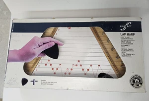 First Act Player Series Lap Harp 2008 Includes Music Sheets Pick and Tuning Key - Picture 1 of 11