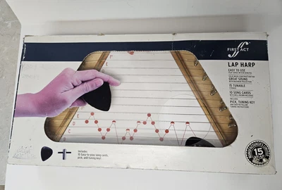 First Act Player Series Lap Harp 2008 Includes Music Sheets Pick and Tuning Key - Image 1 of 4