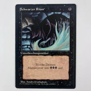 MTG Dark Ritual Schwarzer Ritus German Revised Magic The Gathering TCG Card FS - Picture 1 of 6