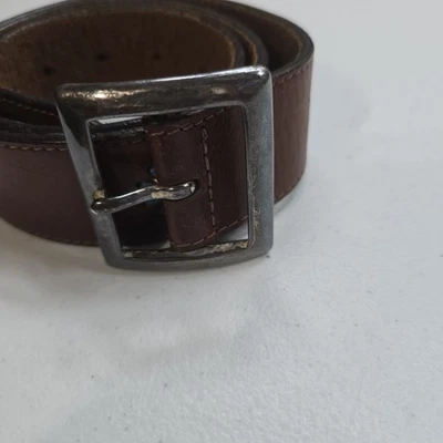 Cinturón de cuero vintage Gap para mujer marrón con multicolor floral boho vaquera 36 pulgadas Foto 1 de 4