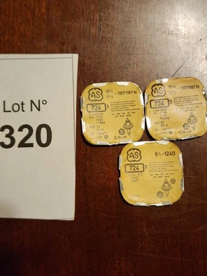 Bastones de equilibrio vintage AS Cal 724 - 1187 1194 1240 - piezas suizas usadas Foto 1 de 4