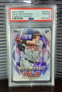 Tarjeta 2023 Topps ADLEY RUTSCHMAN RC Rookie Stars of MLB #MLB22 PSA 10 gemas como nueva - Imagen 1 de 1