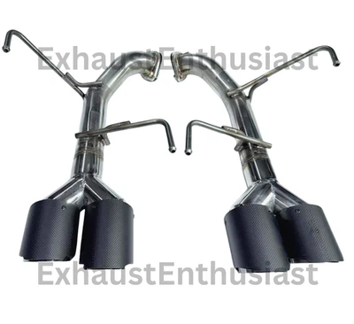 Silenciador para 15-21 Subaru WRX STi borrar eje trasero 4 pulgadas cuatro puntas de fibra de carbono Foto 1 de 4