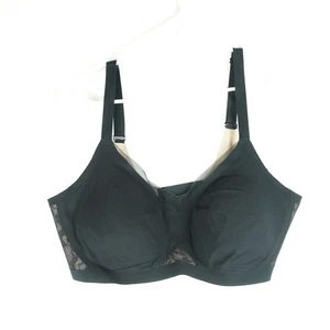 Sujetador cruzado Honeylove para mujer talla grande 1X encaje inalámbrico ajustable acolchado forrado - Imagen 1 de 6