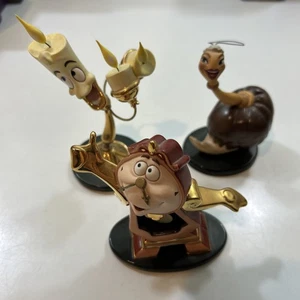 Lot Of 3 Beauty And The Beast WDCC Figurines No Boxes - Picture 1 of 11