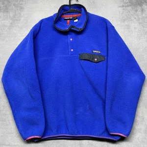 Vintage Patagonia Synchilla Fleecejacke Herren mittelblau Mock Neck Regular Fit - Bild 1 von 8