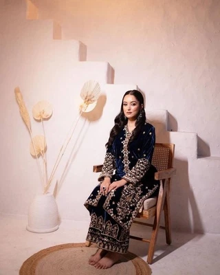 Salwar Fiesta Kameez Paquistaní Vestido Traje Ropa Indio Bollywood Diseñador Boda Foto 1 de 4