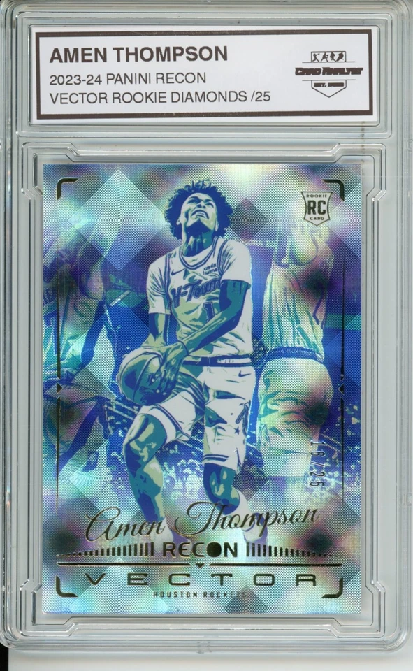 2023-24 PANINI RECON #14 AMEN THOMPSON VECTOR ROOKIE DIAMONDS /25 - Image 1 of 2