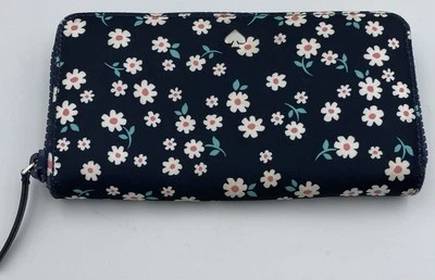 Cartera Continental KATE SPADE Jae Fleurette Grande Nylon Azul Multi Foto 1 de 4